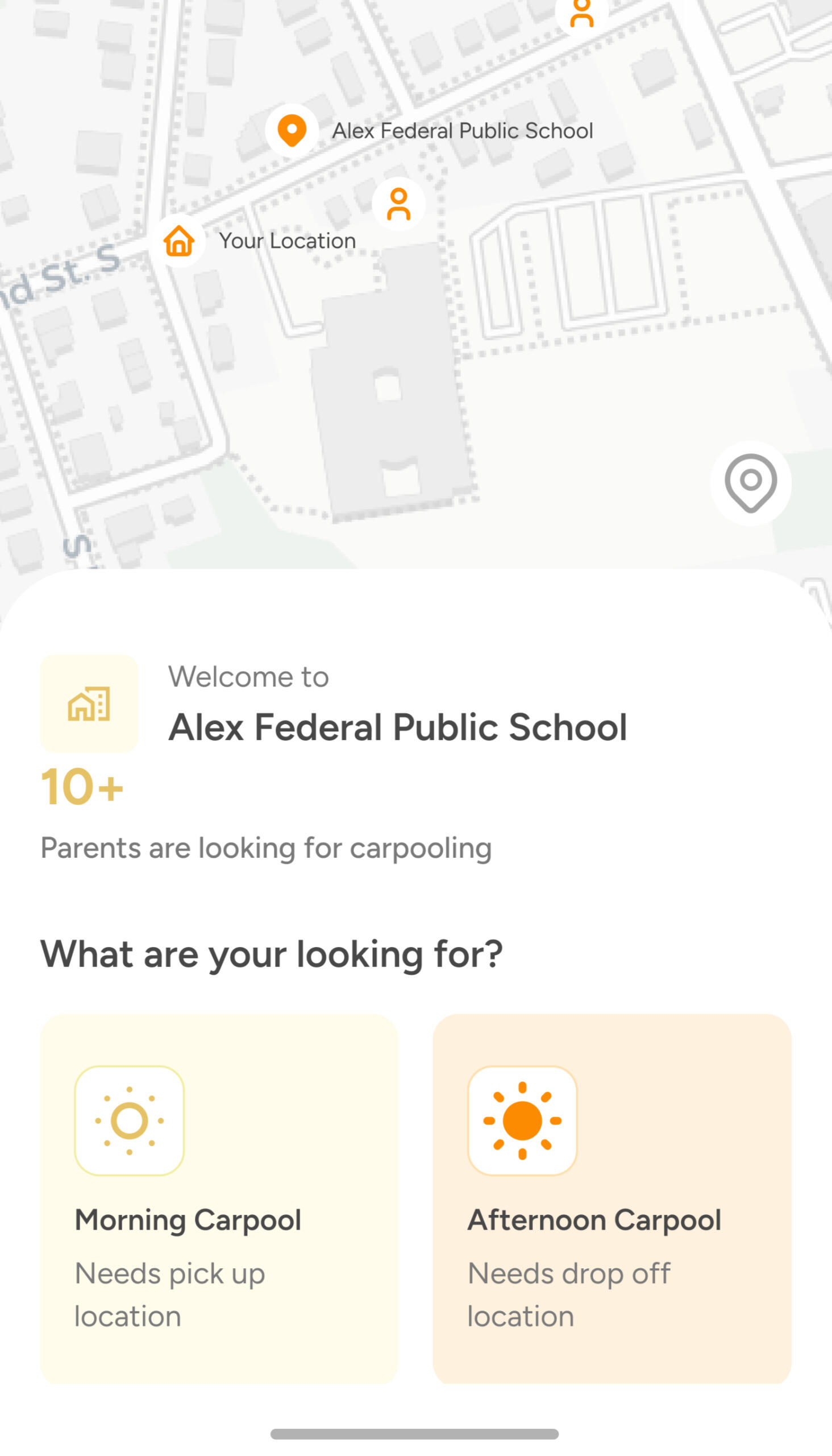 Mobile App Homepage